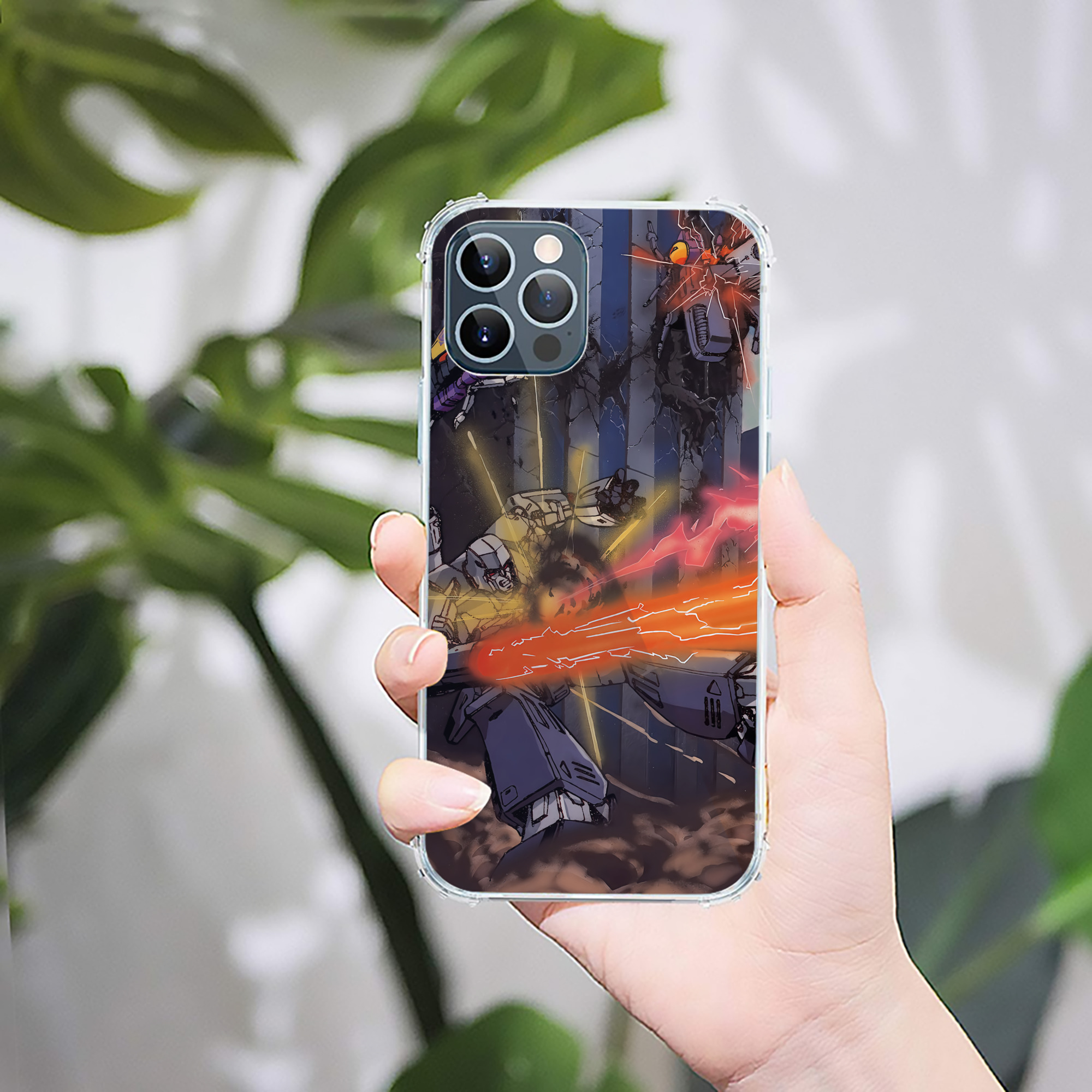 （画像用） Transformers トランスフォーマー 【iPhone 12シリーズ対応】透明スマホケース（クリアソフトケース）